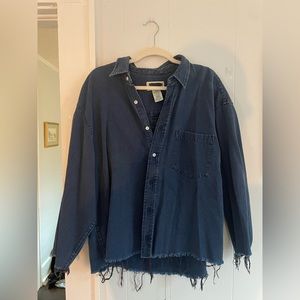 Relaxed Denim Button Down.